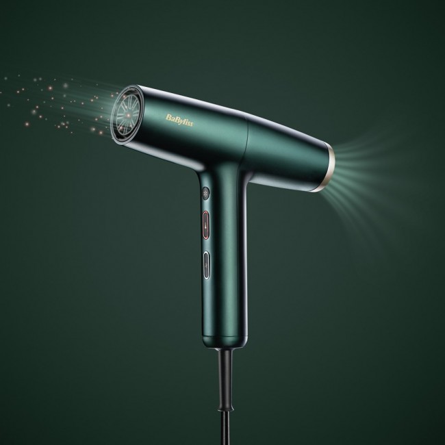 BaByliss Air Power Pro hair dryer 1700 W Gold, Green BaByliss Air Power Pro hair dryer 1700 W Gold, Green