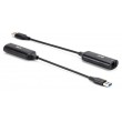 CLUB3D CAC-1421 cable gender changer USB Type-A RJ45 Black