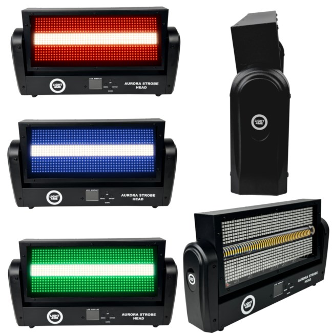 LIGHT4ME AURORA STROBE HEAD ruchomy stroboskop sce LIGHT4ME AURORA STROBE HEAD ruchomy stroboskop sce