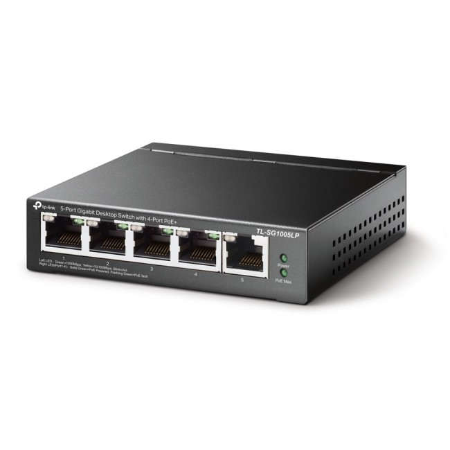 TP-Link TL-SG1005LP network switch Unmanaged Gigabit Ethernet (10/100/1000) Power over Ethernet (PoE) Black TP-Link TL-SG1005LP network switch Unmanaged Gigabit Ethernet (10/100/1000) Power over Ethernet (PoE) Black