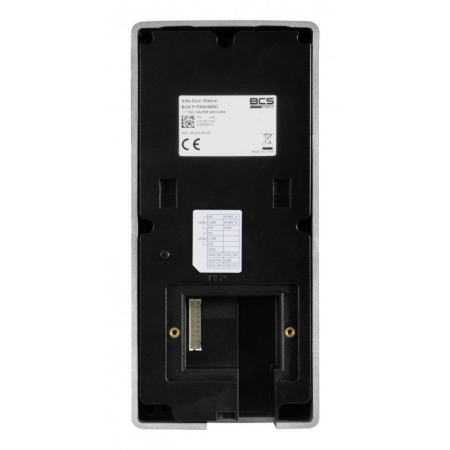 BCS BCS-P-PAN1000G video intercom system 2 MP Black, Silver