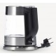 Severin WK 3468 electric kettle 1 L 2200 W Black, Stainless steel, Transparent