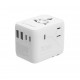 Gembird TPA-2A3C70-01-W Universal travel power adapter, 70 W, white Gembird TPA-2A3C70-01-W Universal travel power adapter, 70 W, white