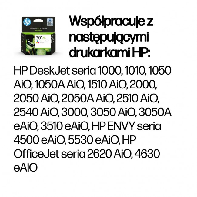 HP 301XL High Yield Tri-color Original Ink Cartridge HP 301XL High Yield Tri-color Original Ink Cartridge