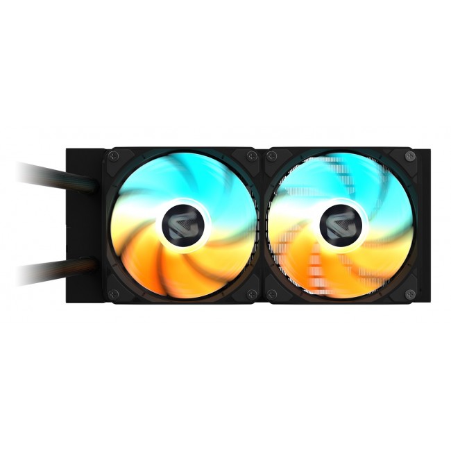 GIGABYTE GAMING 240 Liquid CPU Cooler- 2x120mm ARGB Fans, slide-in interlocking mechanism, DAISY-CHAIN, Intel LGA 1851 and AMD AM5 Compatible