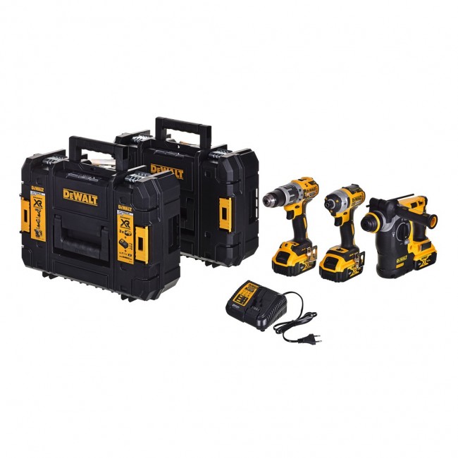POWER TOOL COMBO KIT DEWALT DCK368P3T-QW (DCH273+DCD796+DCF887) POWER TOOL COMBO KIT DEWALT DCK368P3T-QW (DCH273+DCD796+DCF887)