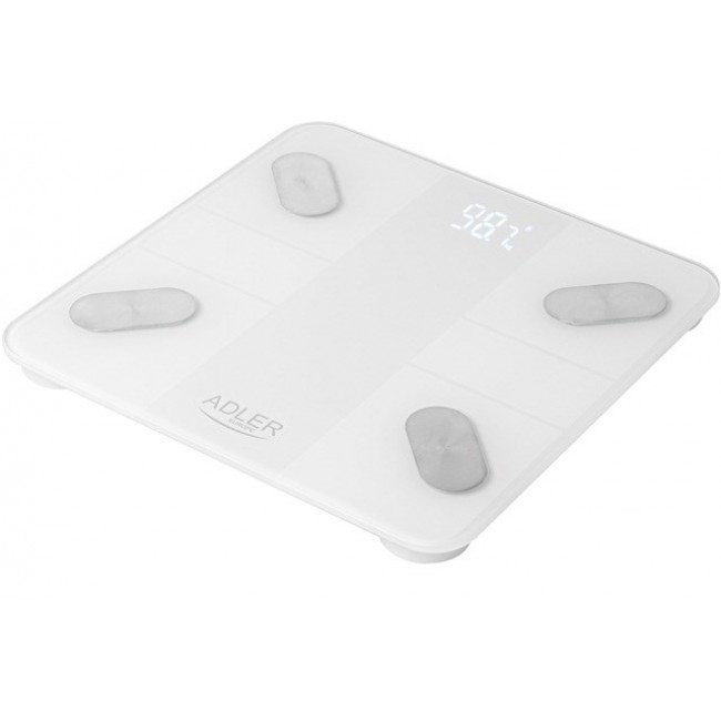 Electronic bathroom scale Adler AD 8186 white Electronic bathroom scale Adler AD 8186 white