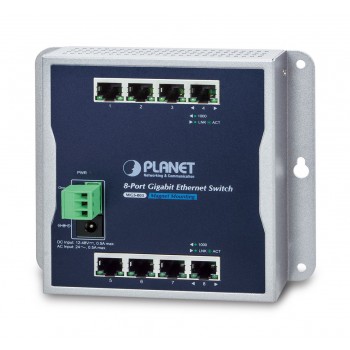 PLANET WGS-803 network switch Unmanaged L2 Gigabit Ethernet (10/100/1000) Black