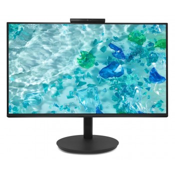 Acer Vero CB242YD6bmiprcx, 23.8'' FHD (1920x1080) IPS, ZeroFrame, 120Hz, 1ms(VRB), 250nits, VGA, HDMI, DP, Speakers, Audio In/Out, Adj.WebCam 5M/Mic array, AdaptiveSync, Energy Efficiency Class B, TCO Black, 3Y