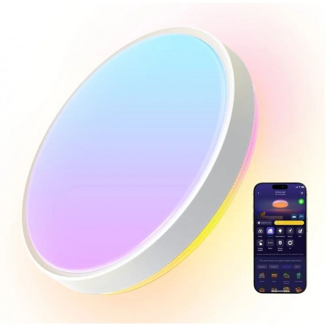 Govee 15-inch Round Smart Ceiling Light RGBICWW + RGBICWW H60A6