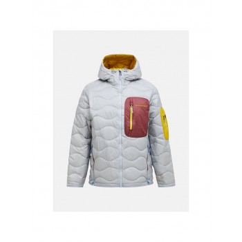 Kurtka puchowa męska PEAK PERFORMANCE M Helium Utility Down Hood Jacket kolor szary - L