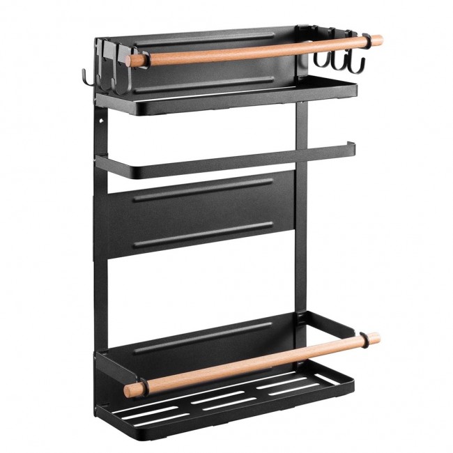 Magnetic shelf for fridge / washing machine Maclean, black, 12kg max, MC-910