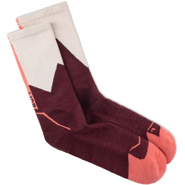 BUFF Merino MW Crew Socks C1 Wine Socks L