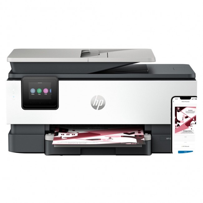 HP OfficeJet Pro 8122e Wireless All-in-One Color Printer, Instant Ink Two-sided printing