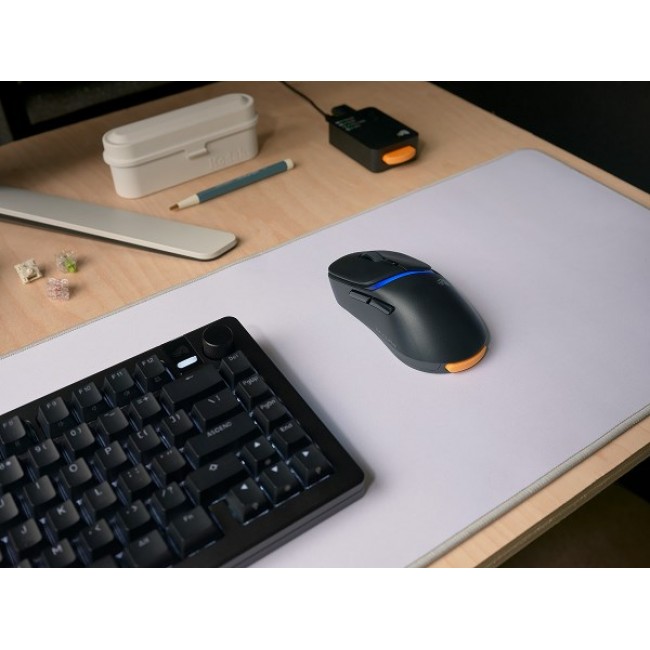 Glorious Gaming Model D3 Wireless Gaming Mouse - InfinitePlay Swappable Battery System, 8k Polling, 130M Click Optical Switches, Ultralight 69g, 30K DPI Optical Sensor, RGB - Black