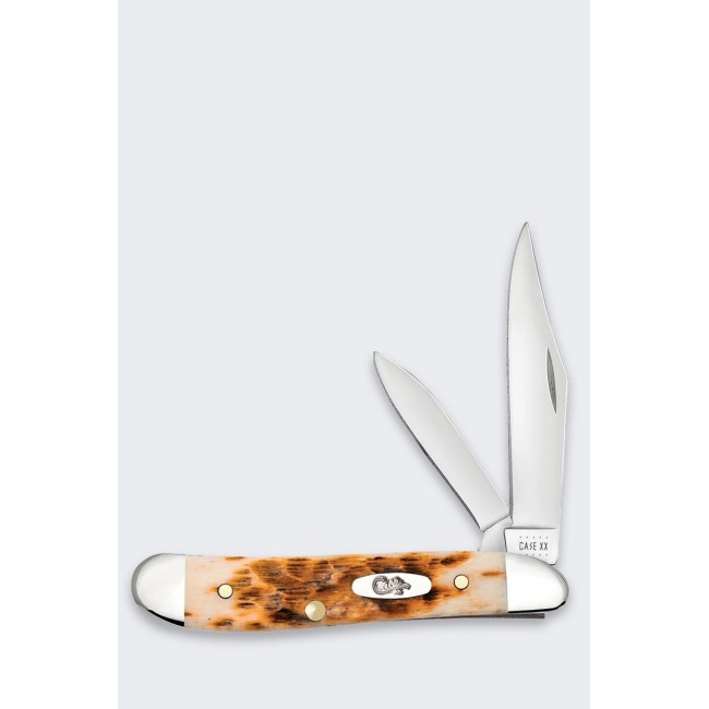 Knife Case Peanut SS Amber Bone
