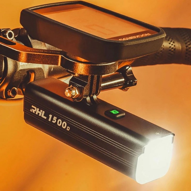 Rockbros RHL1500 front bike light for speedometer/GPS Rockbros RHL1500 front bike light for speedometer/GPS