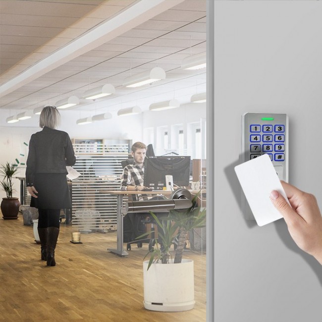 Qoltec 52447 Code lock OBERON with fingerprint reader | RFID | Code | Card | key fob | Doorbell | IP68 | EM Qoltec 52447 Code lock OBERON with fingerprint reader | RFID | Code | Card | key fob | Doorbell | IP68 | EM