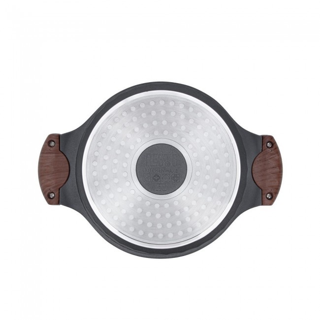 Resto Kitchenware Capella 2.6 L Round Black, Wood