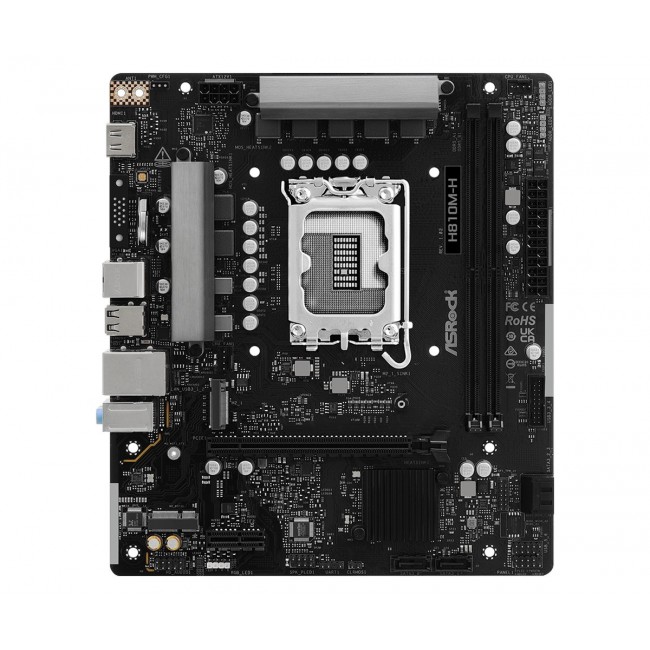 Asrock H810M-H Intel H810 LGA 1851 (Socket V1) micro ATX Asrock H810M-H Intel H810 LGA 1851 (Socket V1) micro ATX