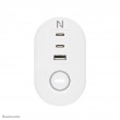 Neomounts DS22-840WH6 Desk socket with clamp and USB-C and USB-A ports - Quick charge