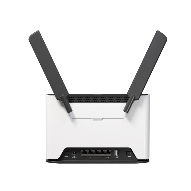 Mikrotik Chateau 5G R17 ax wireless router Gigabit Ethernet Dual-band (2.4 GHz / 5 GHz) Black, Grey