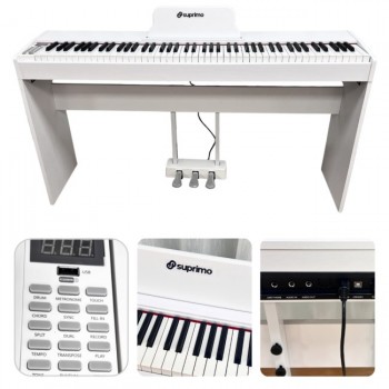 SUPRIMO SDP88 WH pianino cyfrowe stacjonarne bia e