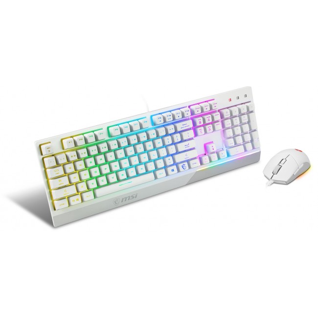 MSI S11-04DE305-CLA keyboard Mouse included Gaming USB QWERTZ German White
