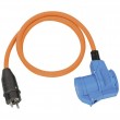 Brennenstuhl 1132910525 power extension 1.5 m 1 AC outlet(s) Outdoor Black, Blue, Orange