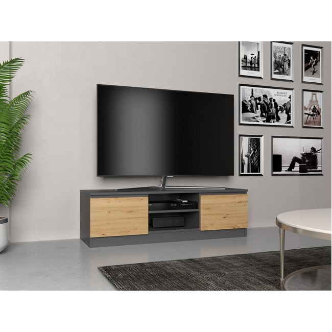 Topeshop RTV 120 ANTR/ARTIS TV stand/entertainment centre 2 shelves