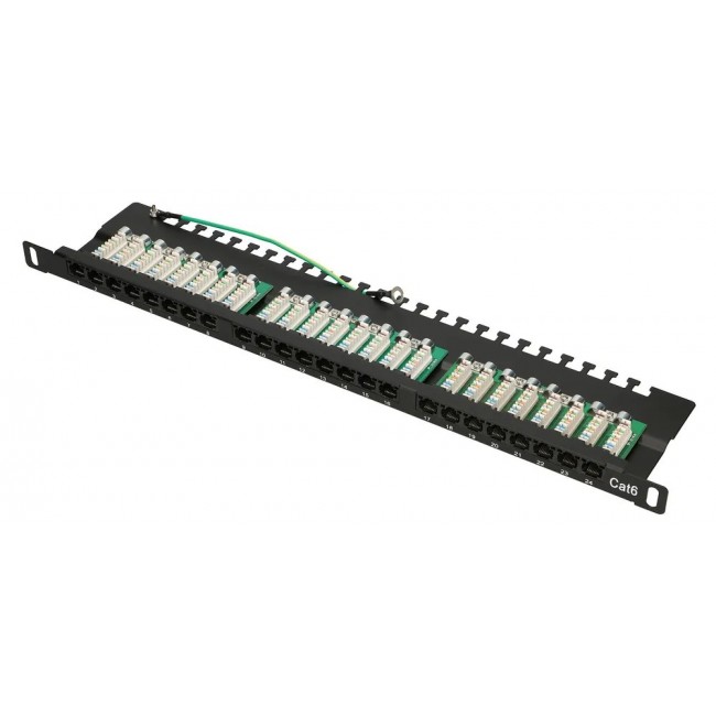 Extralink CAT6 UTP 0.5U | Patchpanel | 24 Ports Extralink CAT6 UTP 0.5U | Patchpanel | 24 Ports