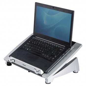 Fellowes Laptop Stand for Desk - Office Suites Plus Adjustable Laptop Stand for the Home and Office - Laptop Riser with 5 Height Adjustments - Max Monitor Size 17