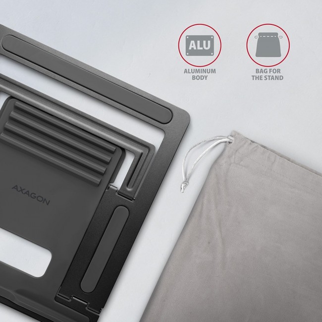 Axagon STND-L laptop stand Grey 40.6 cm (16 Axagon STND-L laptop stand Grey 40.6 cm (16