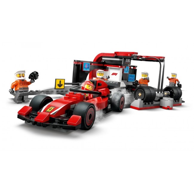 LEGO CITY 60443 F1 - Pit Stop & Pit Crew with Ferrari Car LEGO CITY 60443 F1 - Pit Stop & Pit Crew with Ferrari Car