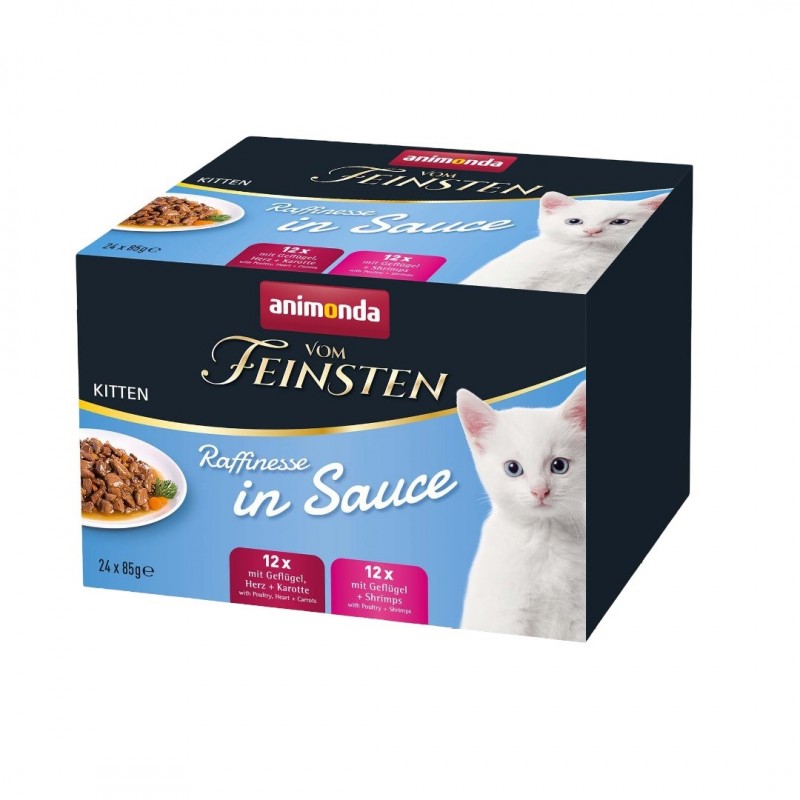 ANIMONDA Vom Feinsten Kitten Raffinesse in sauce - wet cat food - 24x85g ANIMONDA Vom Feinsten Kitten Raffinesse in sauce - wet cat food - 24x85g