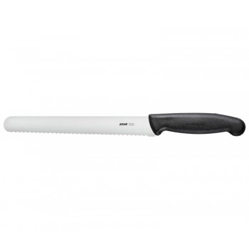 KOHE serrated knife, 211 mm, black