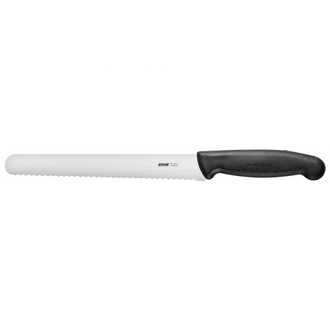 KOHE serrated knife, 211 mm, black