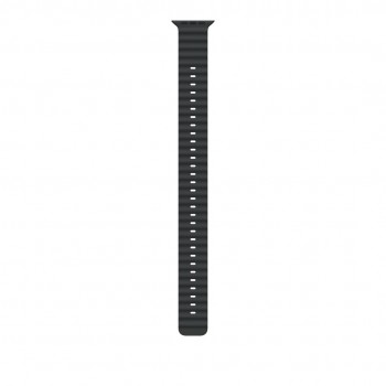 Apple 49mm Black Ocean Band Extension - Natural Titanium Finish Apple 49mm Black Ocean Band Extension - Natural Titanium Finish