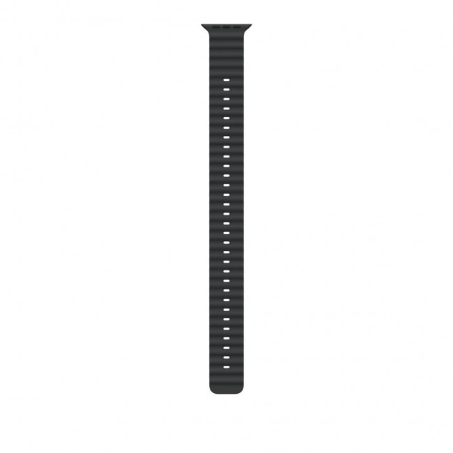 Apple 49mm Black Ocean Band Extension - Natural Titanium Finish