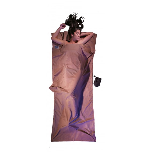 Cocoon TravelSheet Rectangular sleeping bag Cotton Khaki