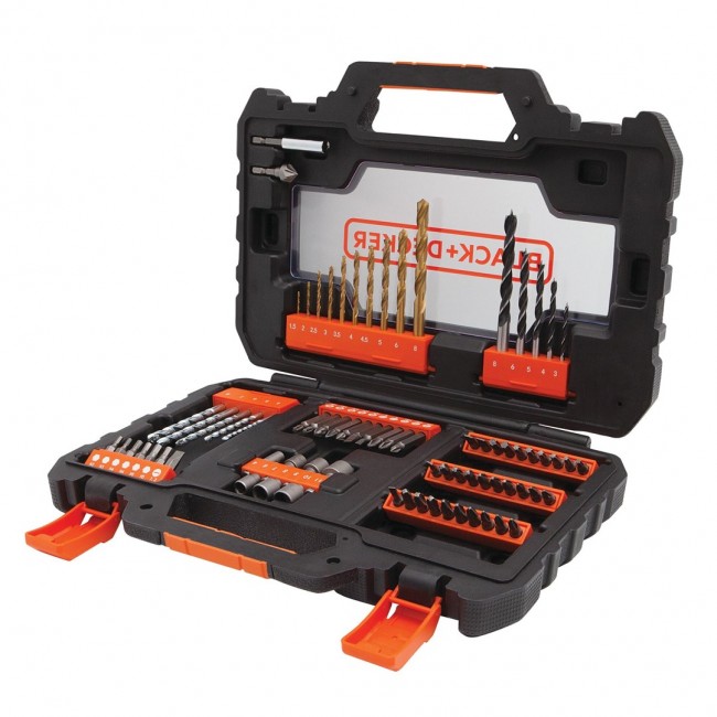 76 pcs. Set: Titanium drill bits for metal 1.5-8 mm, masonry 76 pcs. Set: Titanium drill bits for metal 1.5-8 mm, masonry