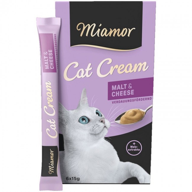 MIAMOR Cat Cream Malt & Cheese - cat treats - 6x15g MIAMOR Cat Cream Malt & Cheese - cat treats - 6x15g