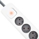 Qoltec 50294 surge protector White-grey 6 AC outlet(s) 230 V 1.8 m Qoltec 50294 surge protector White-grey 6 AC outlet(s) 230 V 1.8 m
