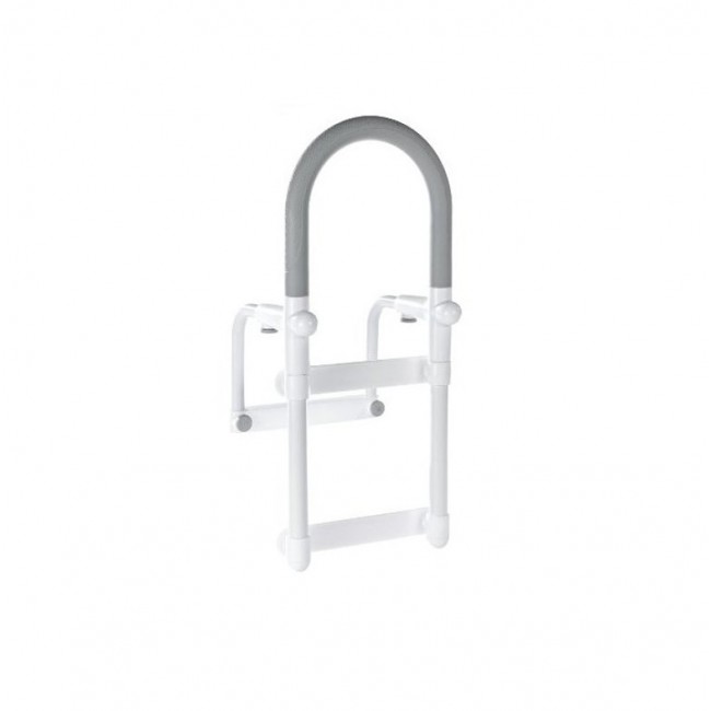 Rounded bath handle with non-slip grip Rounded bath handle with non-slip grip