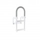 Rounded bath handle with non-slip grip Rounded bath handle with non-slip grip
