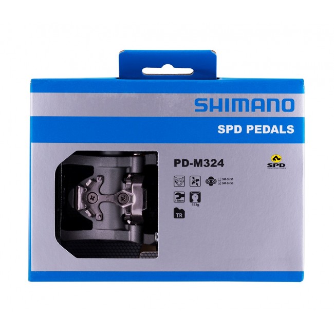 Shimano PD-M324 bicycle pedal Silver 2 pc(s) Shimano PD-M324 bicycle pedal Silver 2 pc(s)