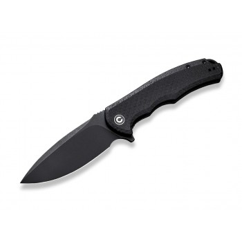 CIVIVI Praxis Knife with 9Cr18MoV Blade and Micarta Handle, All Black, Model C803G
