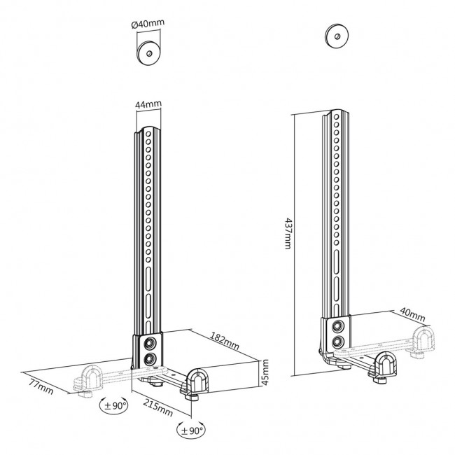 Maclean MC-914 Universal Soundbar Mount Speaker Holder Mounting Under TV up to 15kg VESA Space Saving Maclean MC-914 Universal Soundbar Mount Speaker Holder Mounting Under TV up to 15kg VESA Space Saving