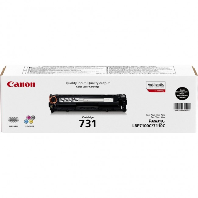 Canon CRG-731 6272B002 Toner Cartridge Black Canon CRG-731 6272B002 Toner Cartridge Black