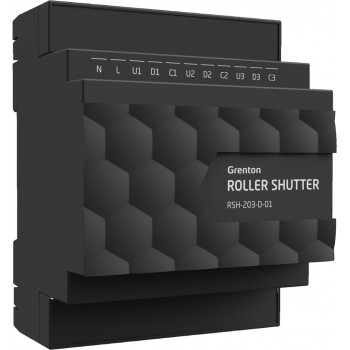 Roller shutter outlet module (3 outputs) Grenton / DIN rail mounting / TF-Bus